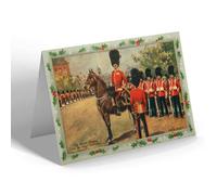 CHRISTMAS NOTELET - Vintage Military - The Welsh Guards on the King's Birthday