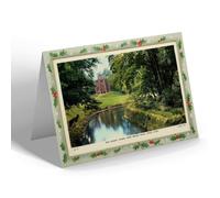 CHRISTMAS NOTELET - Vintage Norfolk - Red Mount Chapel from Broad Walk, Kings Lynn b