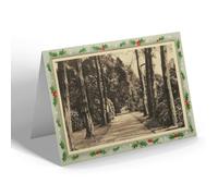 CHRISTMAS NOTELET - Vintage Norfolk - Royal Walk from House to Church, Sandringham