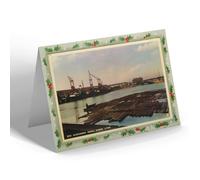 CHRISTMAS NOTELET - Vintage Norfolk - The Alexandra Dock, King's Lynn (b)