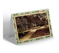 CHRISTMAS NOTELET - Vintage Norfolk - The Fountain in the Park, King's Lynn (b)