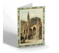 CHRISTMAS NOTELET - Vintage Northamptonshire - Peterborough Cathedral, East End (b)