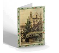 CHRISTMAS NOTELET - Vintage Northamptonshire Peterborough Cathedral from the South