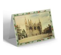 CHRISTMAS NOTELET - Vintage Northamptonshire - Peterborough. Cathedral West Front b