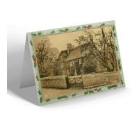 CHRISTMAS NOTELET - Vintage Northamptonshire - Poet Dryden's House, Aldwincle