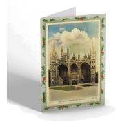 CHRISTMAS NOTELET - Vintage Northamptonshire - West Front, Peterborough Cathedral b