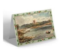 CHRISTMAS NOTELET - Vintage Northumberland - Scottish Borders. Norham Castle on Tweed