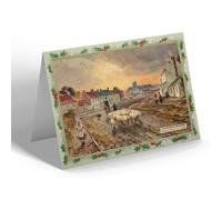 CHRISTMAS NOTELET - Vintage Northumberland - Scottish Borders Norham Village & Castle