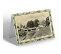 CHRISTMAS NOTELET - Vintage Northumberland - The Diamond Inn & River Pont, Ponteland