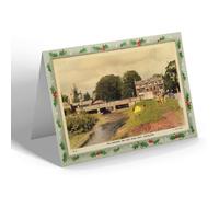 CHRISTMAS NOTELET - Vintage Northumberland The Diamond Inn & River Pont Ponteland b