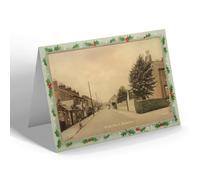 CHRISTMAS NOTELET - Vintage Nottinghamshire - Grove Street, Balderton (b)