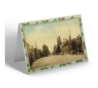 CHRISTMAS NOTELET - Vintage Nottinghamshire - Main Street, Balderton (bc)