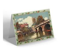 CHRISTMAS NOTELET - Vintage Oxfordshire - Henley-on-Thames. Bridge and Church