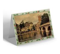 CHRISTMAS NOTELET - Vintage Oxfordshire - The Bridge, Henley-on-Thames (b)