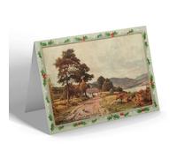 CHRISTMAS NOTELET - Vintage Scotland - Argyllshire. A Croft near Loch Etive