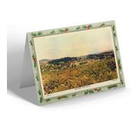 CHRISTMAS NOTELET - Vintage Scotland - Banchory from Scolty (b)