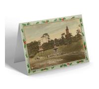 CHRISTMAS NOTELET - Vintage Scotland - Bandstand Fountain,Burns Monument, Kilmarnock