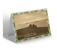CHRISTMAS NOTELET - Vintage Scotland - Bell House Rock Inchcolm Monastery, Aberdour