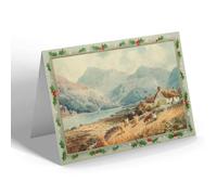 CHRISTMAS NOTELET - Vintage Scotland - Ben Cruachan & Loch Etive from Taynuilt