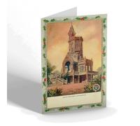 CHRISTMAS NOTELET - Vintage Scotland - Burns' Monument, Kilmarnock (a)