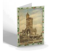 CHRISTMAS NOTELET - Vintage Scotland - Burns' Monument, Kilmarnock (bc)