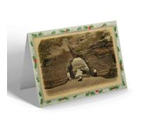 CHRISTMAS NOTELET - Vintage Scotland - Castle Gate, Cliffs, Arbroath