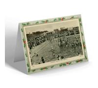 CHRISTMAS NOTELET - Vintage Scotland - Children's Paddling Pool, Arbroath