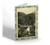 CHRISTMAS NOTELET - Vintage Scotland - Craigock Burn Glen and Bridge, Portpatrick