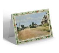 CHRISTMAS NOTELET - Vintage Scotland - Crichton Rd Pathhead looking towards School b