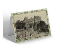 CHRISTMAS NOTELET - Vintage Scotland - Edinburgh. Castle from Lothian Road