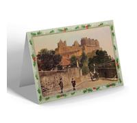 CHRISTMAS NOTELET - Vintage Scotland - Edinburgh. Castle from Lothian Road (b)