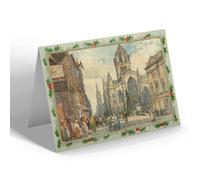 CHRISTMAS NOTELET - Vintage Scotland - Edinburgh. The Church of St. Giles