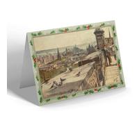 CHRISTMAS NOTELET - Vintage Scotland - Edinburgh. View from the Castle