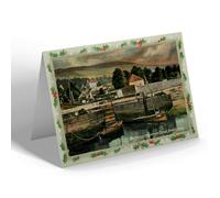 CHRISTMAS NOTELET - Vintage Scotland - Entrance to Crinan Canal., Ardrishaig