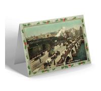 CHRISTMAS NOTELET - Vintage Scotland - Glasgow Bridge & Jamaica St, North, Glasgow