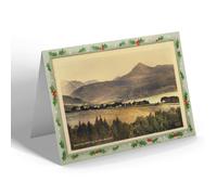 CHRISTMAS NOTELET - Vintage Scotland - Goat Fell from Lamlash Hill, Brodick (b)