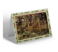 CHRISTMAS NOTELET - Vintage Scotland - In the Grounds, Clova House, Lumsden (b)