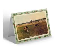 CHRISTMAS NOTELET - Vintage Scotland - Kirkwall from South West (b)