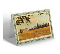 CHRISTMAS NOTELET - Vintage Scotland - Market Green, Lumsden (b)
