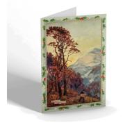 CHRISTMAS NOTELET - Vintage Scotland - On the Edge of the Grampians