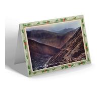 CHRISTMAS NOTELET - Vintage Scotland - Path Up Ben Nevis at Halfway, Fort William b