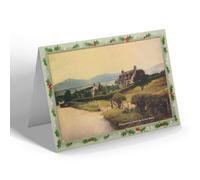 CHRISTMAS NOTELET - Vintage Scotland - Pomathorn Station & Ida Bank (b)