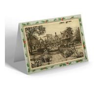 CHRISTMAS NOTELET - Vintage Scotland - Sir Walter Scott's Cottage, Lasswade
