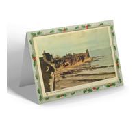 CHRISTMAS NOTELET - Vintage Scotland - St. Andrews Castle (ac)