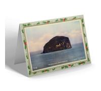 CHRISTMAS NOTELET - Vintage Scotland - The Bass Rock, North Berwick (b)