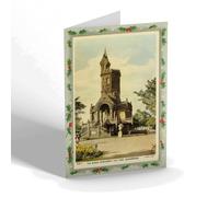 CHRISTMAS NOTELET - Vintage Scotland - The Burns Monument, Kay Park, Kilmarnock (b)