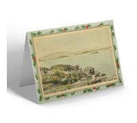 CHRISTMAS NOTELET - Vintage Scotland - The Canal and Islands on Loch, Crinan