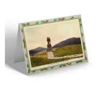CHRISTMAS NOTELET - Vintage Scotland - The Commando Memorial near Fort William (b)