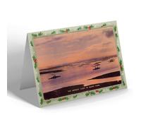 CHRISTMAS NOTELET - Vintage Scotland - The German Fleet in Scapa Flow (b)