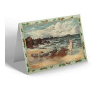 CHRISTMAS NOTELET - Vintage Scotland - The Harbours Rocks, North Berwick